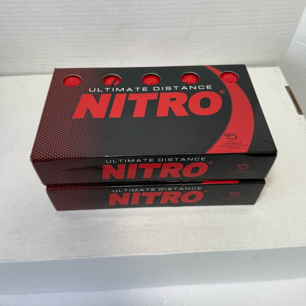 2 box’s of Nitro Golf Balls red